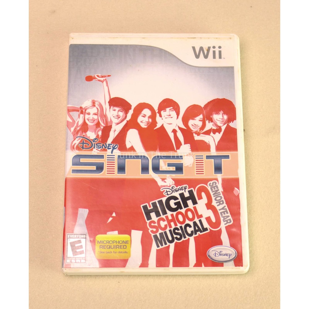 Wii Disney SING IT video game High School Musical 3 senior year
